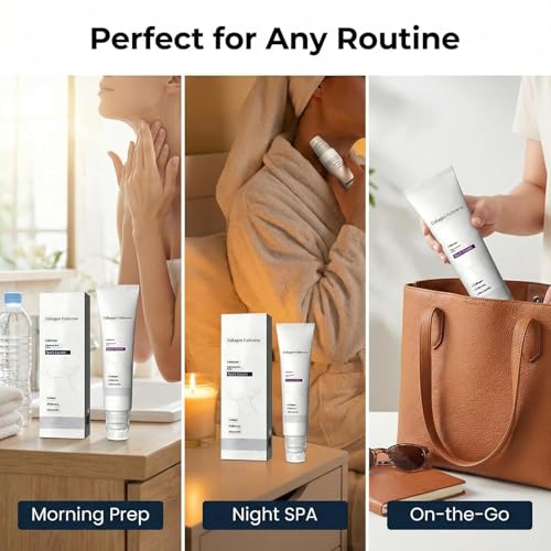 Collagen Neck Cream with Roller - Firming & Lifting Moisturizer (2Pcs)