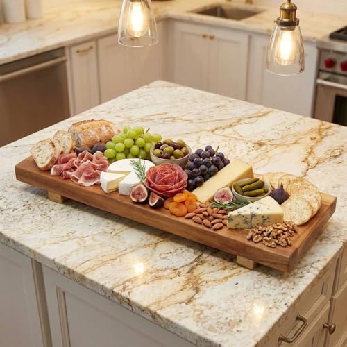 EcoDecors 29 Inch Teak Bathtub Tray with 250 lb Capacity