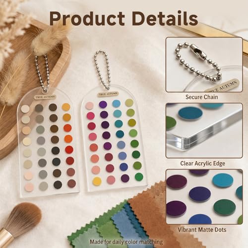 True Autumn Color Palette Cards - 2 Pc Swatch Guide