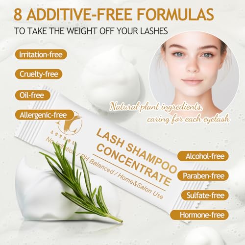 ACTROL Lash Shampoo Concentrate - 12 Sachets for Lash Extensions
