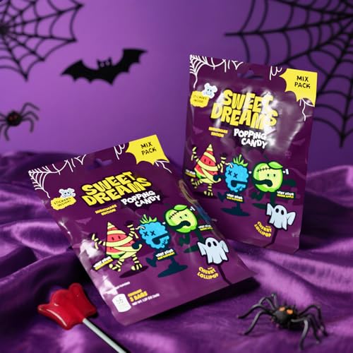 Sweet Dreams Spooky Ghost Popping Candy Mix - Sour Dip & Stickers