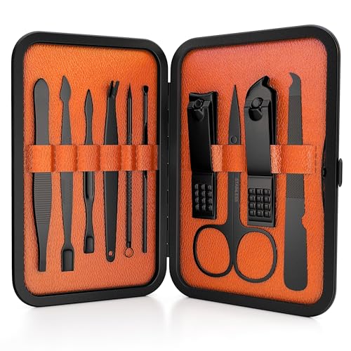 10-Piece Travel Manicure & Pedicure Kit for Men & Women