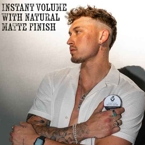 Tribal Chimp Matte Hair Styling Paste for Men ? Medium to Strong Hold, Matte Finish, Easy to Apply & Wash Out ? Styling Paste for All Hair Types, Texture & Volume Boost ? 80g