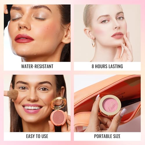 Oulac Purple Blush for Cheeks Blush Makeup| Highly Pigmented Cream| Natural Matte Finish| Shape & Highlight Face| Cruelty-Free with Rose Oil| N20 Believe 4.8g