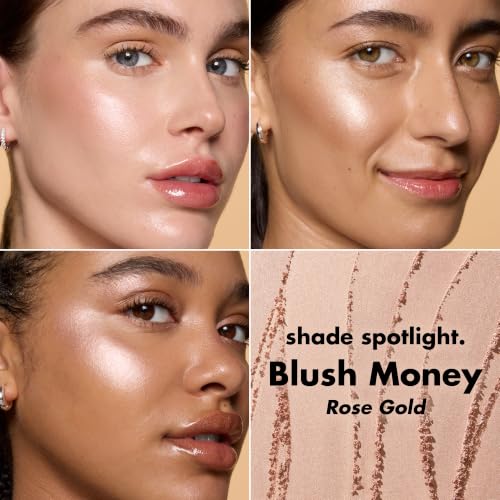 e.l.f. Halo Glow Silky Powder Highlighter - Blush Money 0.15oz Vegan & Cruelty-Free