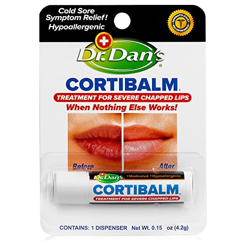 Dr. Dan's Cortibalm - Hydrocortisone Lip Balm for Chapped Lips