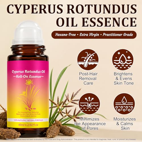 Cyperus Rotundus Hair Reduction Roll-On Oil | 2.02 FL Oz