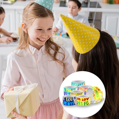 Halloween Party Favors Bulk Pack - 40 Piece Set with Slap Bracelets & Temporary Tattoos