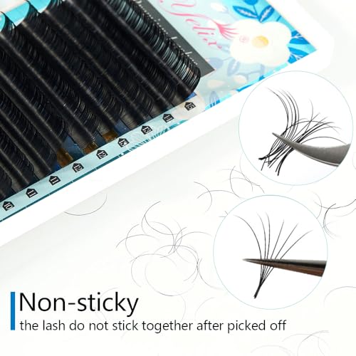 Matte Round Lash Extensions - CC 0.07mm, 8-15mm Mixed Length