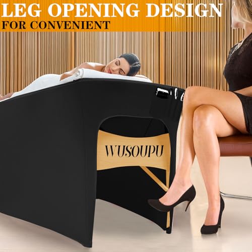 Waterproof PU Leather Lash Bed Cover - Wipeable 6ft Massage Table Cover