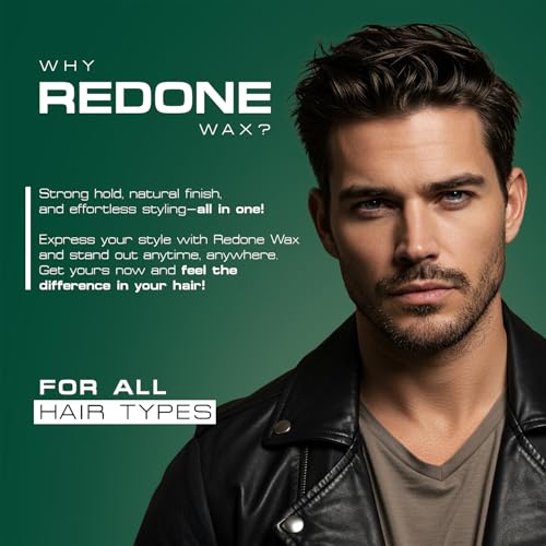 Redone Hair Styling Hair Wax Olive 150ml | Strong Hold & Maximum Control | Full Force Styling | Olive Oil Infused Shine Formula | Non-Greasy Barber Wax for Men & Women |