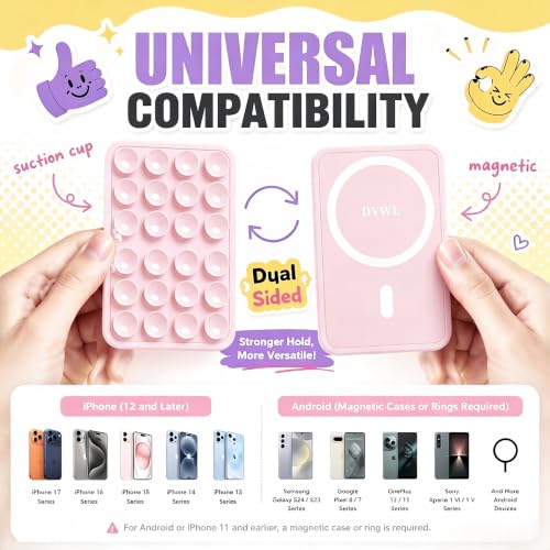 Magnetic Suction Phone Mount for iPhone | Hands-Free Holder