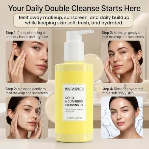 Gentle Cleansing Oil with Niacinamide for Face & Body - 200ml