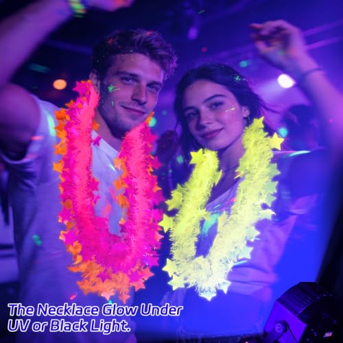 Mega-L 12 Pack Glow in The Dark Necklaces for Parties, Neon Neon Party Supplies
