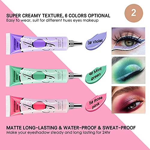 LOKFAR Matte Eyeshadow Primer 2 Pack - White Base, No Crease