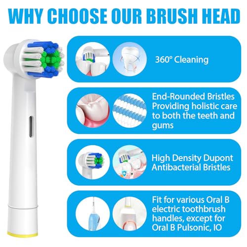 Replacement Toothbrush Heads for Oral-B, 12-Pack
