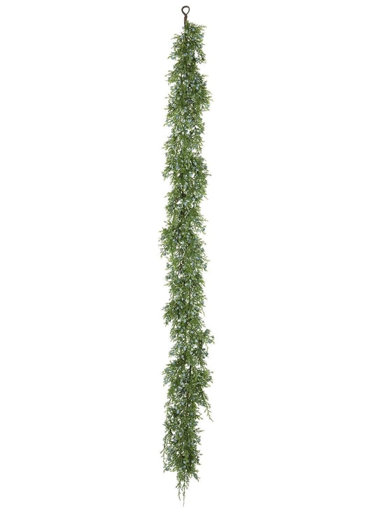 Sullivans Christmas Juniper Pine Artificial Garland, Christmas Decorations, Christmas Garland, Christmas Garland for Mantle, Mantle Decorations, Mantle Garland Christmas, Pine Garland, Green, 48" Long