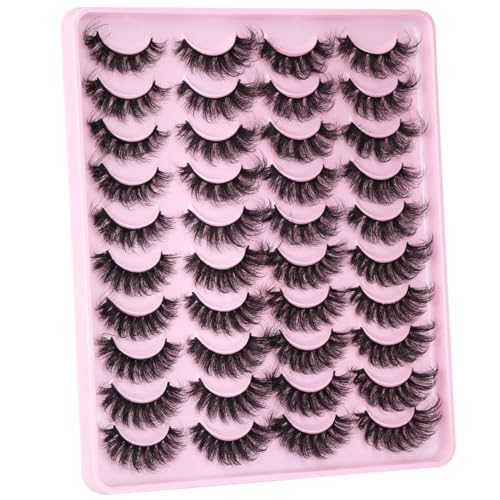 Kiromiro Faux Mink Lashes 20mm Wispy Cat Eye 20 Pairs