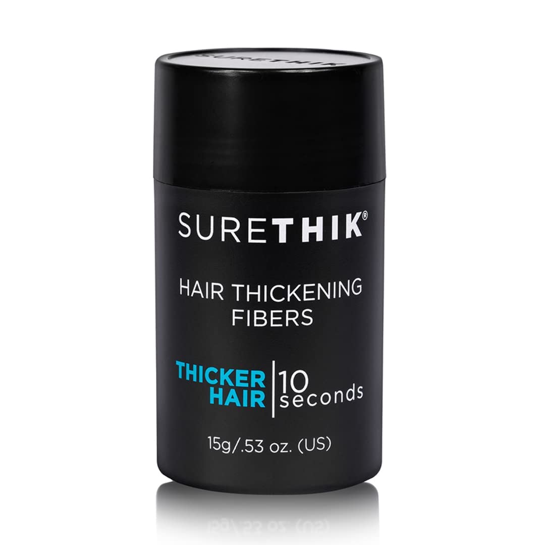 SureThik 15g Hair Thickening Fiber (Medium Brown) and Holding Spray (3.4oz) Bundle