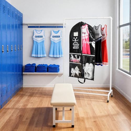 DEEKA Cheer Garment Bag for Hanging Clothes with Zipper Pockets - 40 Inch