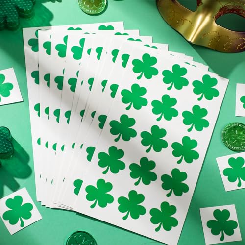St. Patrick's Day Temporary Tattoos - 480 Shamrock Stickers