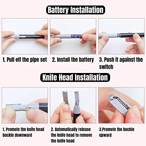 Eyebrow Trimmer for Women, Eyebrow Face Razors, Hair Removal for Women Razors Eye Brow Razors for Women Electric Eyebrows Shaver Hair Trimmer