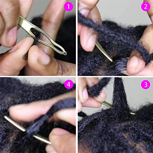 WILLBOND 5 Pcs Dreadlock Interlocking Tool Set with Metal Box