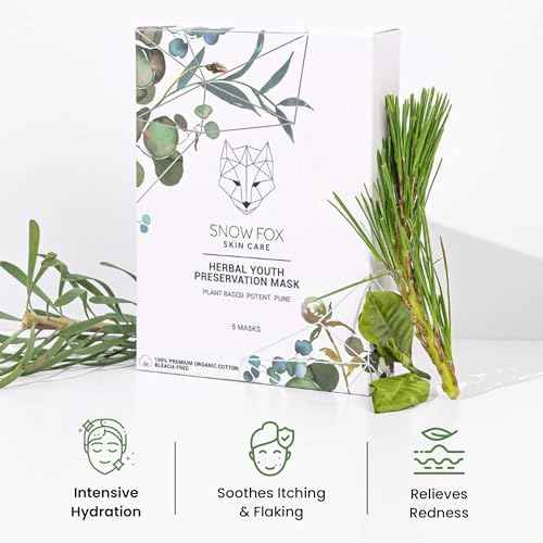 Snow Fox Herbal Youth Mask with Elasticity Production and Collagen Boost, 5-Pack