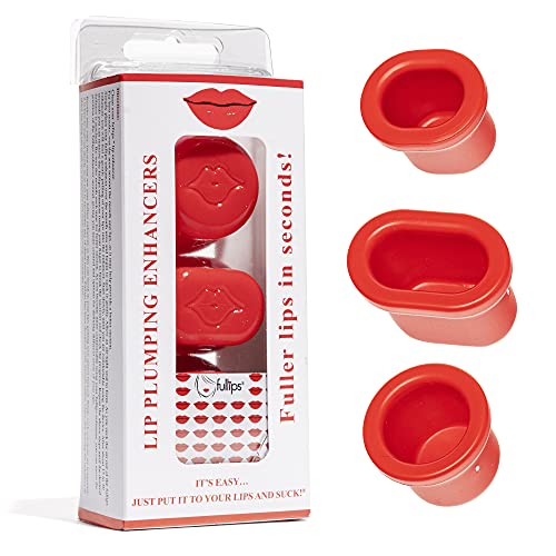 Fullips Lip Plumper Tool Kit - 3 Piece Set for Fuller Lips
