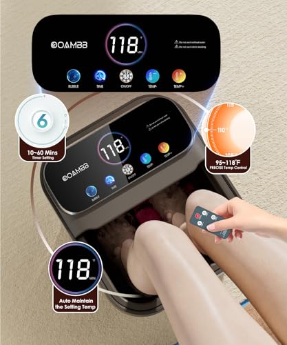 Collapsible Foot Spa with Heat, Bubble Function & Remote Control