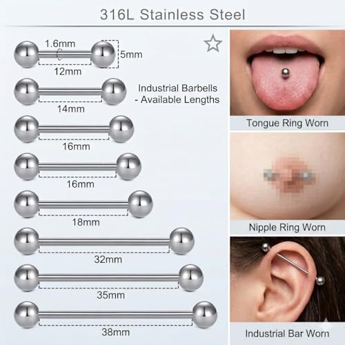 75Pcs Professional Piercing Kit with 14G-20G Needles & Clamps