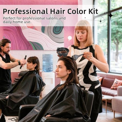 8-Piece Hair Dye Kit with Brush, Bowl & Comb
