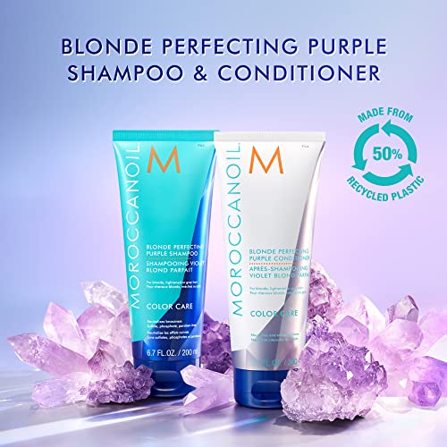 Moroccanoil Blonde Perfecting Purple Shampoo And Conditioner Bundle