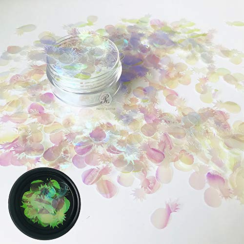 PrettyG 10 Grams/Pack - Pineapples Sequins Glitter - Festival Rave Beauty Makeup Face Body Nail Art Decoration C03