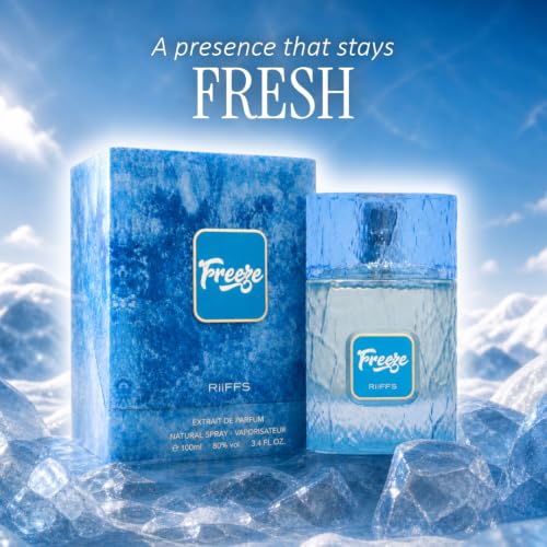 RiiFFS Freeze Eau De Parfum Spray - 3.4 Ounces, Unisex Fragrance