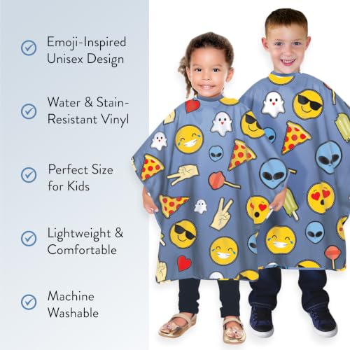 Betty Dain Social Kids Vinyl Shampoo Cape - 36 x 36 Inches, Waterproof & Stain Resistant