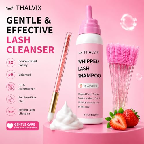 Lash Extension Shampoo Kit 100ml with Brush & Spoolies