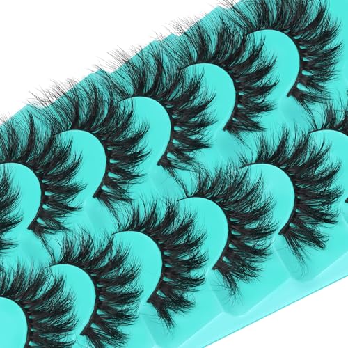 Fyonas Cat Eye Fluffy Lashes - D Curl 10-18mm (7 Pairs)