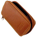 Parker Saddle Brown Leather Safety Razor Travel Case