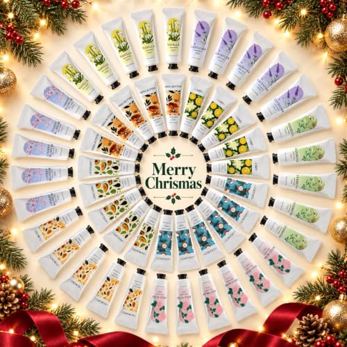 Body & Earth 50 Pack Mini Hand Lotions 1 oz each – 10 Scents Travel Set