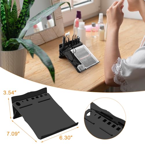 Beautyflier Lash Extension Kit Storage Tray for Grafting Lash Extension, Eyelash Holder Extension Tool Holder, Makeup Organizer False Eyelashes Glue Pallet Holder, Holder Only