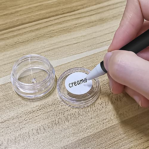 55Pcs 5g Clear Acrylic Sample Containers with Lids & Labels
