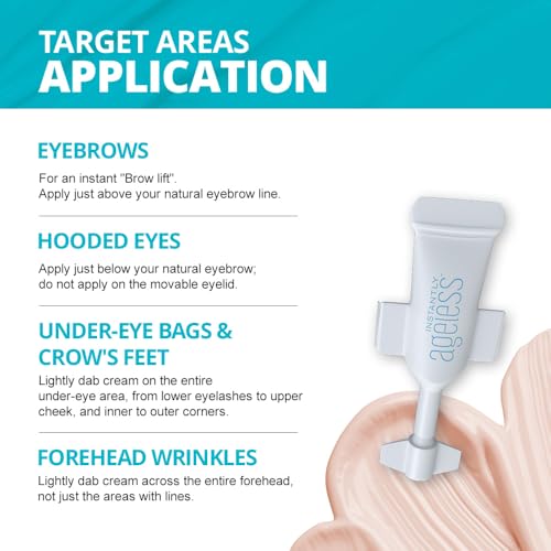 Instantly Ageless Eye Cream - 5 Vials Anti-Aging Puffiness Treatment