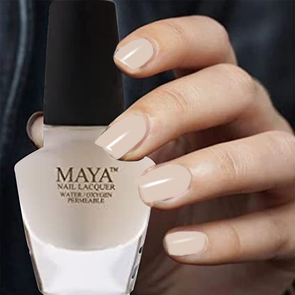 MAYA Cosmetics Halal Breathable Quick Dry Nail Polish, Vegan and Cruelty Free, Oxygen & Water Permeable Nail Lacquer, Non Toxic Gentle On Nails, Matte Top Coat