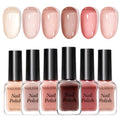 Jelly Nail Polish Set - 6 Colors, Air Dry, No UV Lamp