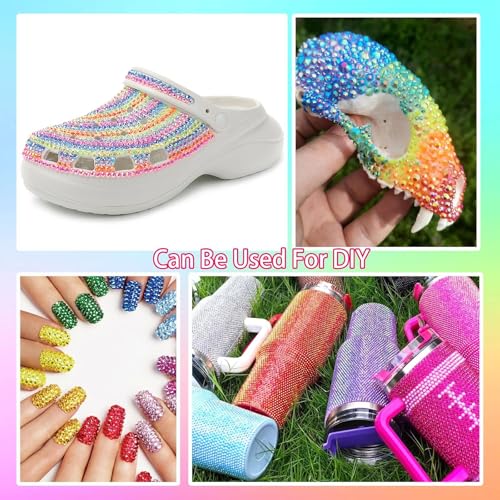 15000pcs 3mm Flatback Rhinestones Kit, 15 Colors