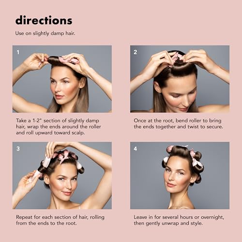 Heatless Curling Set - Soft Pillow Rollers for All Hair Types