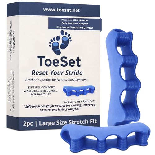 Soft Gel Toe Separators for Alignment & Comfort – Large Size