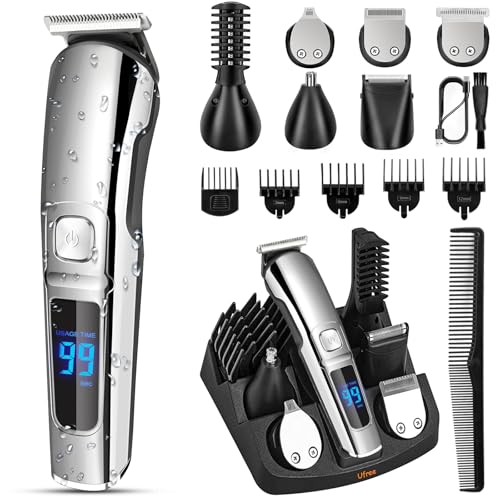 Ufree Beard Trimmer - 6-Head Grooming Kit, Waterproof Electric Razor