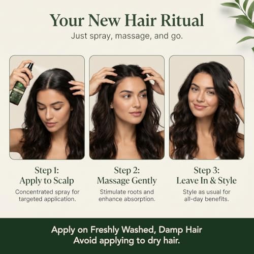 Fermented Rice Water Hair Growth Spray with Rosemary & Biotin - 4oz